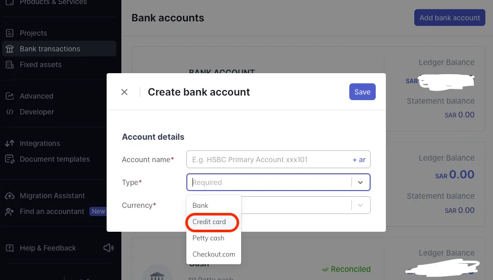 Setting up Your Credit Card Account